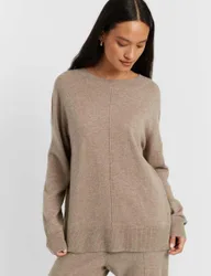 Wool Rich Relaxed Jumper with Cashmere Stone female