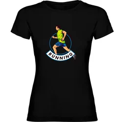 Maglietta A Maniche Corte Runner Black L