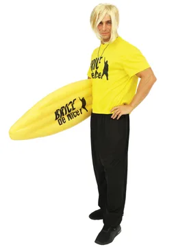 Offizielles Brice de Nice Surfer Erwachsenenkostüm gelb-schwarz - PTIT CLOWN - FashionsVida