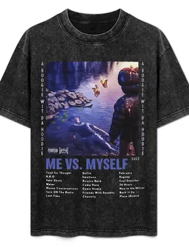 A Boogie Wit Da Hoodie Me Vs Myself T-Shirt Big Size Short Sleeve Tee for Men - Aliexpress - FashionsVida