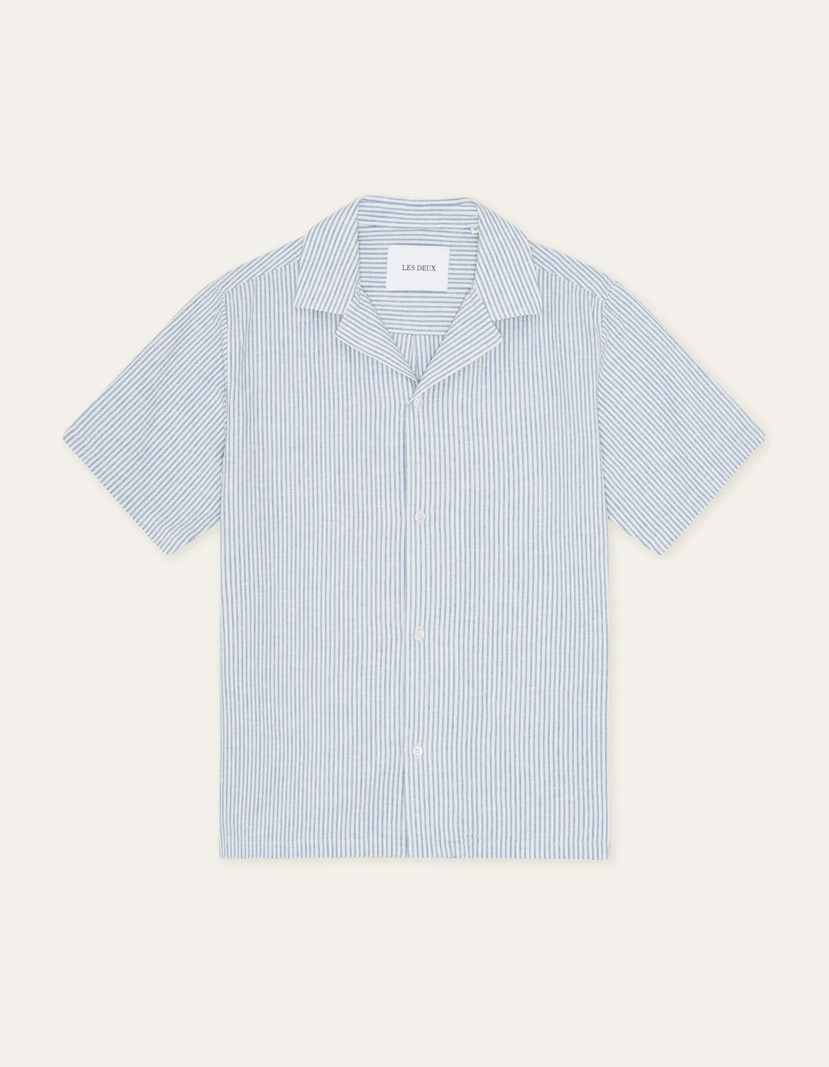 Lukas Stripe Cotton Linen Shirt - Les deux - FashionsVida
