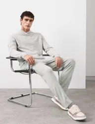 Pure Cashmere Knitted Joggers Grey male