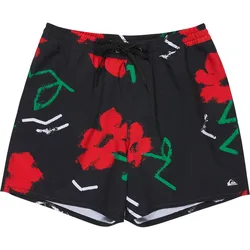 Pantaloncino Da Bagno Stretch Printed Volley 16´´ Black Street Floral 2XL
