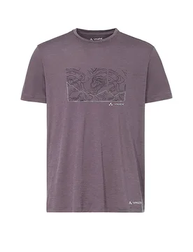 T-shirt de sport Tekoa Wool violet XL - VAUDE - FashionsVida