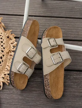 Sandalias vintage de mujer con punta abierta y transpirables, cómodas, antideslizantes y duraderas, calzado de verano para mujer EUR46 - Shein - FashionsVida