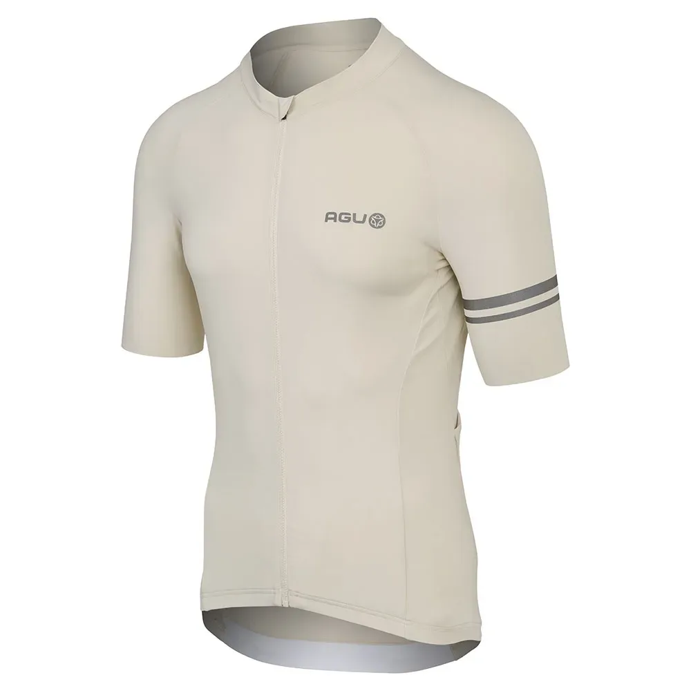 Maglia A Maniche Corte Solid Performance Peanut Cream - AGU - FashionsVida