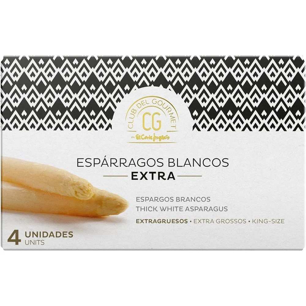 Espárragos blancos extra gruesos 4 frutos - Club del Gourmet - FashionsVida
