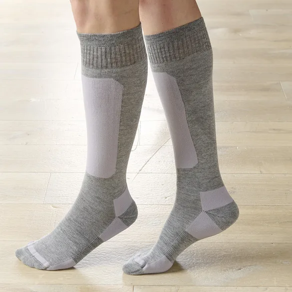 Leichte Kompressionsstrümpfe grau - 3Pagen - FashionsVida