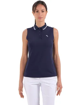 Chervo Polo Amaca, ärmellos, navy 44 - Chervò - FashionsVida