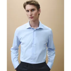Camisa vestir manga larga de hombre regular fit