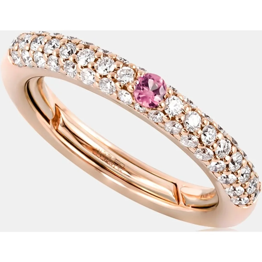 Anillo Pop de oro, diamantes y zafiro - Adolfo Courrier - FashionsVida