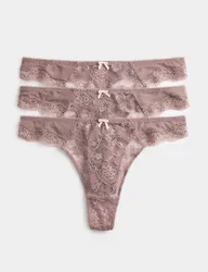 Pk Jasmine Lace Thongs Praline female