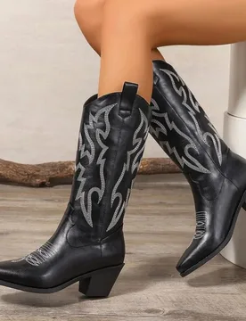 Autumn/Winter Fashion Women's Retro Chelsea Short Boots Thick Soled Cowboy Boots 34-45 - Aliexpress - FashionsVida