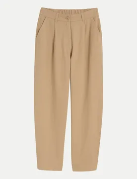 Barrel-Fit Hose Beige S - Tom Tailor Denim - FashionsVida