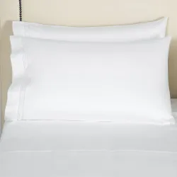 Funda de almohada satén de algodón Doppio Ajour