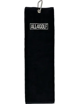 Tri-Fold mit Logo , schwarz - ALL4GOLF - FashionsVida