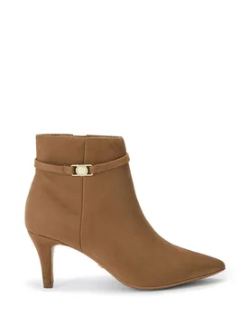 Women's 'Flute Coin' Fabric Boots in Taupe Size: 6 - Taupe - Size: 6 - Carvela - FashionsVida