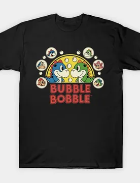 Retro Pixels Game Bubble Bobble Gift T-shirt for Arcade Gamer 0810 Cute Cartoon Dinosaurs Graphic Clothes All Size Tops S-6XL - Aliexpress - FashionsVida