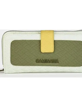 Billetero con solapa y cremallera - Caminatta - FashionsVida