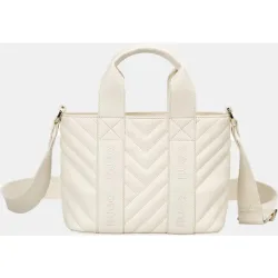 Bolso tote mini con cierre de cremallera totalmente forrado