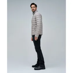 Abrigo de hombre acolchada efecto piel