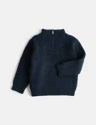 Quarter Zip Jumper (0-5 Yrs) Navy male