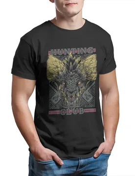 Monster Hunter World Hunting Club Nergigante Unisex T-Shirt for Men 100% Cotton Leisure T-Shirt RPG Game Tee Tops Summer - Aliexpress - FashionsVida
