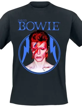T-Shirt - Aladdin Circle - S bis 5XL - für Männer - Größe 4XL - schwarz - Lizenziertes Merchandise! - Männer - male - David Bowie - FashionsVida