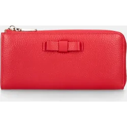 Cartera de mujer en piel con lazo