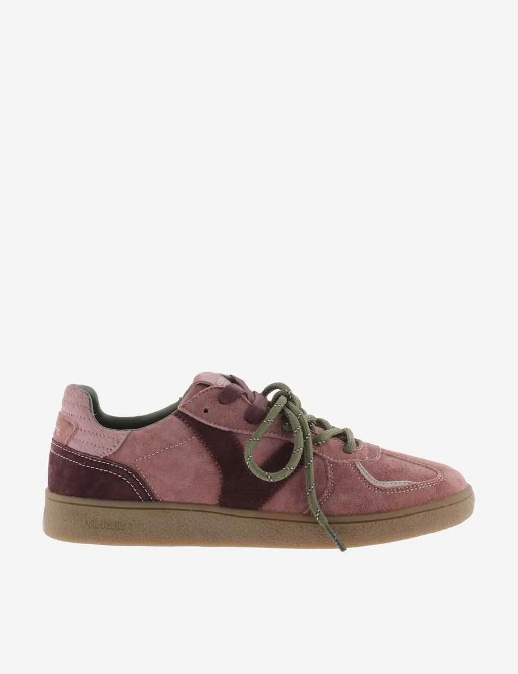 Suede Lace Up Trainers Pink female - Victoria - FashionsVida