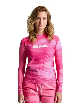 Rash Guard Manches Longues Foil Hydrangea Pink XL - SLAM - FashionsVida