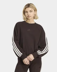Womens Felpa Kit 3-stripes - Marrone, marrone marrone Donna taglia L