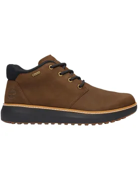 Hudson Road Mid Lace Up Gtx Chukka Boot Dark Brown Nubuck en Cuir - Taille 10 US - Timberland - FashionsVida