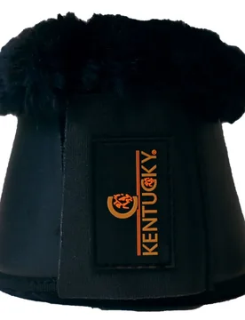 Hufglocken LEATHER SHEEPSKIN schwarz XXL - Kentucky Horsewear - FashionsVida