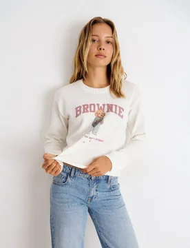 Jersey de mujer con logo y perrito - Brownie - FashionsVida