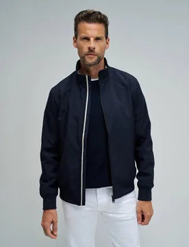 Cazadora bomber de corte regular de hombre - Salsa Jeans - FashionsVida