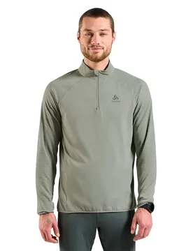 Zeroweight Warm Half Zip Sweatshirt Shadow S Men - Odlo - FashionsVida