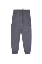 Pantaloni grigio scuro cargo interno felpato NBY821 XXL