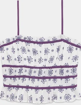Top de mujer funcido de tirantes - Noon - FashionsVida