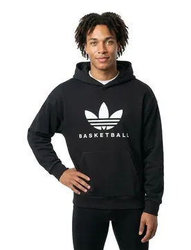 Originals Felpa Con Cappuccio Originals Basketball Black S - Adidas - FashionsVida