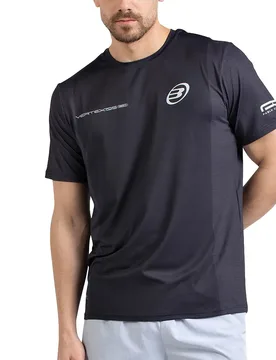 Cardona 26i Short Sleeve T-shirt Black S - Bullpadel - FashionsVida