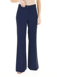 VICOLO Pantalone flare BLU NAVY S