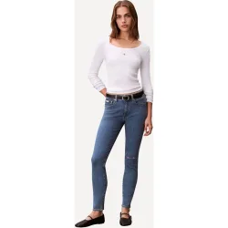 Vaquero Mujer Skinny Mid Rise