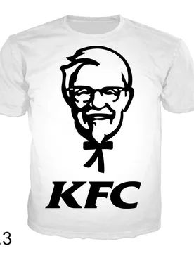 New 3D Print Causal Clothing KFC Pattern Fashion Men Women T-shirt Plus Size Size S-7XL Four Seasons Casual - Aliexpress - FashionsVida