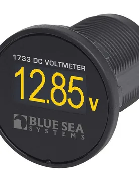 Mini Oled Digital Voltmeter 12-24v Black / Bronze 29 mm unisex - Blue Sea Systems - FashionsVida