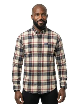Chemise à Manches Longues M4011047a Peyton Check White L - Superdry - FashionsVida