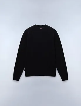 Jersey de algodón droz de hombre azul marino de cuello redondo - Napapijri - FashionsVida