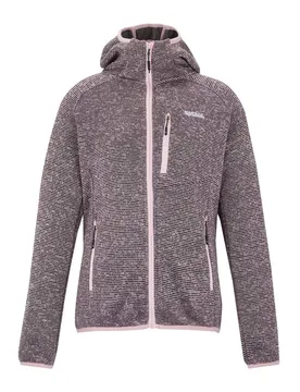 Women's Newhill Hooded Full Zip Hiking Fleece Sweatshirt in Pale Lilac Size: 18 - Pale Lilac - Size: 18 - Regatta - FashionsVida