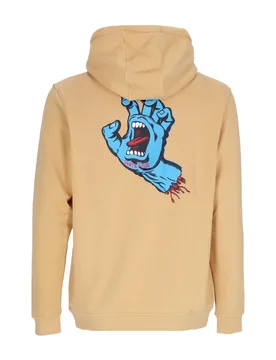 Felpa Cappuccio Uomo Screaming Hand Chest Hoodie Parchment - Santa Cruz - FashionsVida