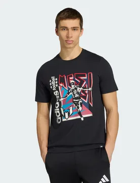 T-SHIRT CON GRAFICA MESSI 2XL Black - Adidas - FashionsVida